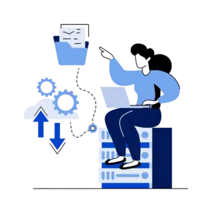 data-processing-storage-woman-interacting-with-cloud-computing-system